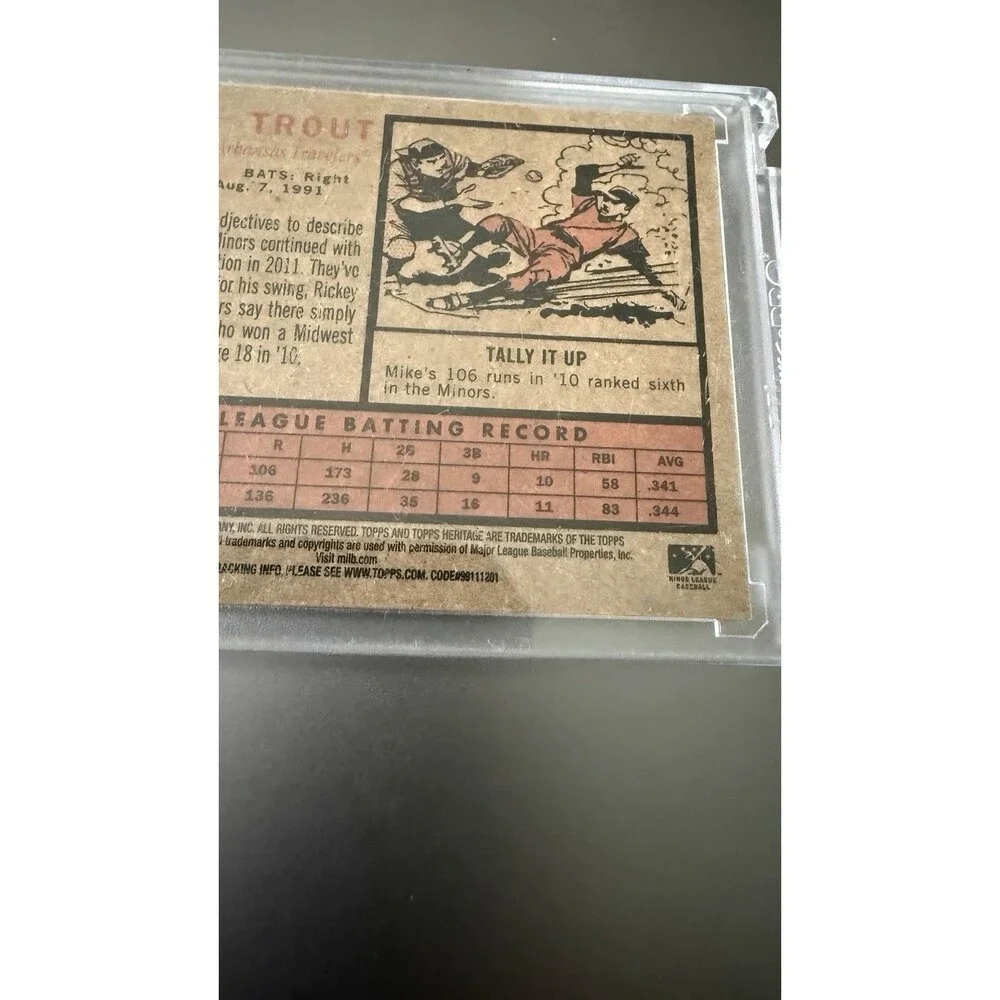 2011 Topps Heritage Minor League Edition - Mike Trout #44 (RC)